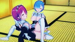 A sexy lesbian encounter between Ram And Rem - Re Zero Thumb