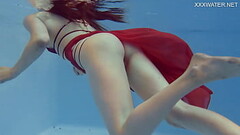 Marfa cute Russian pornstar who gets naked in the pool Thumb