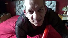 crossdressing bisexual sissy will suck your cock like this rubber one if you fuck his ass Thumb