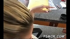Young provocative wench enjoys smokin'_ a nice cigarette Thumb