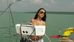 Sailor goddess Vicky Love rescues guy and rides his huge cock on the boat GP370 Thumb